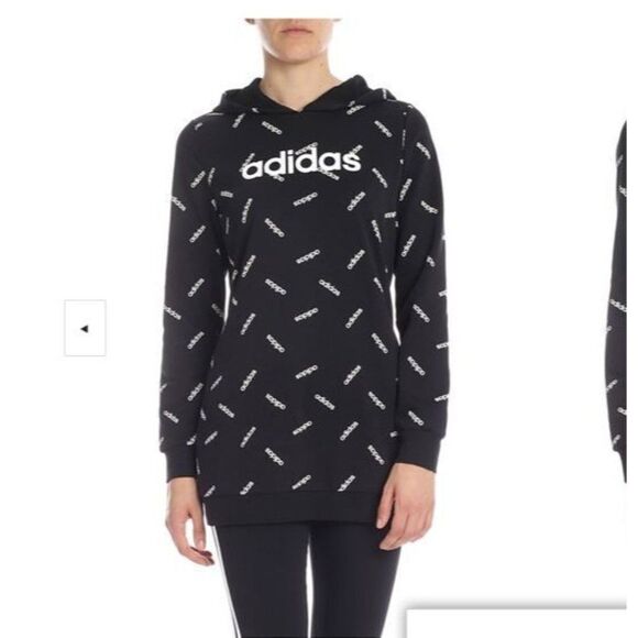 Adidas Large (16 / 18) Graphic‎ Longer Hoodie - Picture 1 of 10